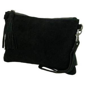Charm Suède Clutch / Avondtasje Zwart
