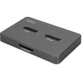 Digitus DA-71546-1 basisstation voor opslagstations USB 3.2 Gen 2 (3.1 Gen 2) Type-C Zwart