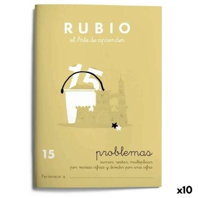 Wiskundeschrift Rubio Nº15 A5 Spaans 20 Lakens (10 Stuks)