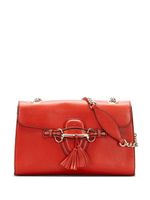 Gucci Pre-Owned sac porté épaule Emily à détails de pompons - Rouge