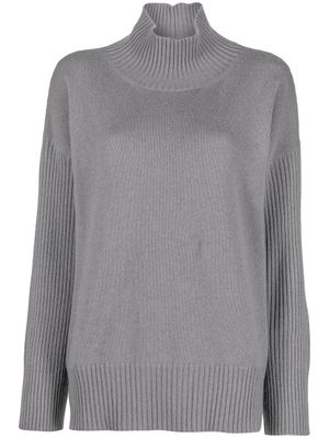Lorena Antoniazzi pull en cachemire à col roulé - Gris