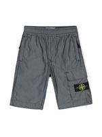 Stone Island Junior short cargo à logo Compass - Gris - thumbnail