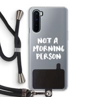 Morning person: OnePlus Nord Transparant Hoesje met koord
