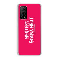 Neuters (roze): Xiaomi Mi 10T 5G Transparant Hoesje