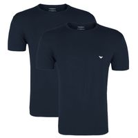 Armani T-shirts Core 2-pack blauw
