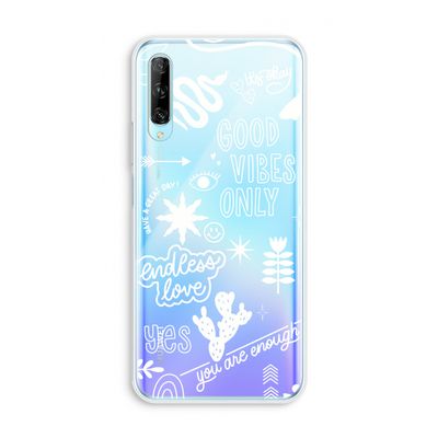 Good vibes: Huawei P Smart Pro Transparant Hoesje