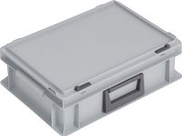 Lockweiler Kunststof koffer | L400xB300xH133 mm PP 1 greep | schuifsluiting grijs 10 l | 1 stuk - PC10-139. 210.110. 118 PC10-139. 210.110. 118 - thumbnail