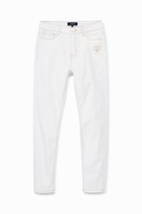 Skinny jeans met hart - WHITE - 32