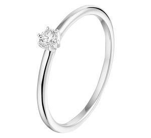 TFT Ring Diamant 0.10ct H SI Witgoud