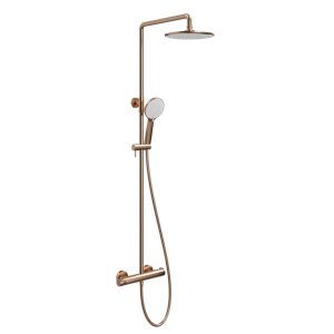 Linie Neptunus opbouw regendoucheset thermostatische kraan Brushed Rosegold