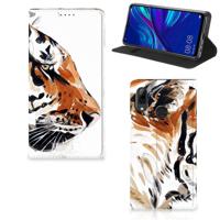 Bookcase Huawei P Smart (2019) Watercolor Tiger Bookcase Huawei P Smart (2019) Watercolor Tiger