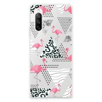 Sony Xperia 10 III | TPU Hoesje | Flamingo Triangle Sony Xperia 10 III | TPU Hoesje | Flamingo Triangle