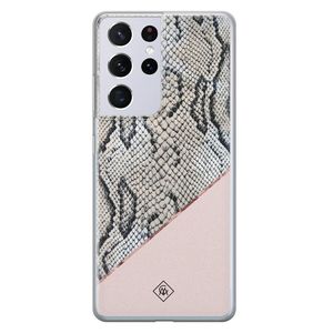 Samsung Galaxy S21 Ultra siliconen hoesje - Snake print
