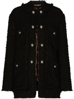 Dolce & Gabbana veste à simple boutonnage - Noir