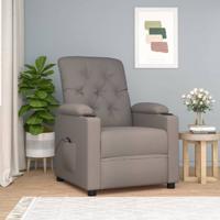 Fauteuil verstelbaar elektrisch stof taupe
