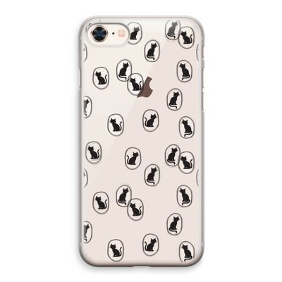 Miauw: iPhone 8 Transparant Hoesje