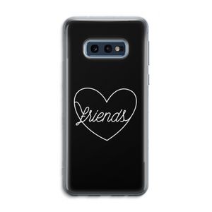 Friends heart black: Samsung Galaxy S10e Transparant Hoesje