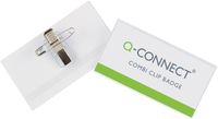 Q-Connect badge met combiklem 75 x 40 mm, doos van 50 stuks - thumbnail