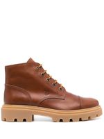 Tod's bottines à lacets - Marron - thumbnail