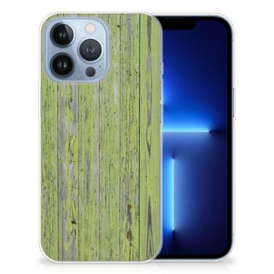 Apple iPhone 13 Pro | Bumper Hoesje | Green Wood