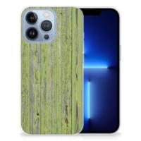 Apple iPhone 13 Pro | Bumper Hoesje | Green Wood