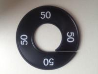 Maatring zwart/wit 50