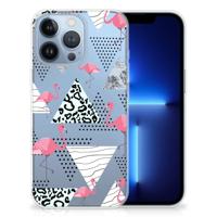 Apple iPhone 13 Pro | TPU Hoesje | Flamingo Triangle