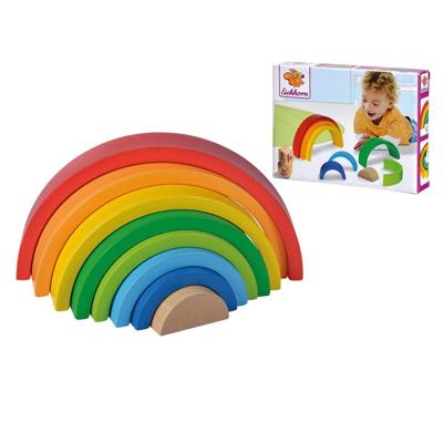 Eichhorn houten stapelregenboog, 8dlg. Eichhorn houten stapelregenboog, 8dlg.