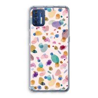 Terrazzo Memphis Pink: Motorola Moto G9 Plus Transparant Hoesje