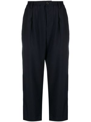 Marni pantalon en laine à coupe fuselée - Bleu