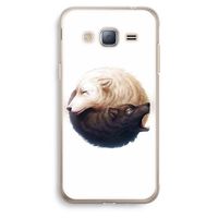 Yin Yang Wolves: Samsung Galaxy J3 (2016) Transparant Hoesje Yin Yang Wolves: Samsung Galaxy J3 (2016) Transparant Hoesje