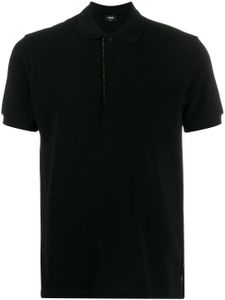 FENDI polo FF à empiècement monogrammé - Noir