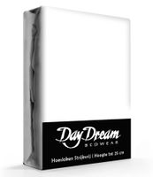 Day Dream Hoeslaken Katoen Wit-200 x 220 cm - thumbnail