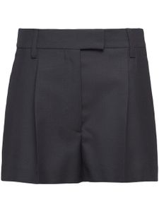 Prada short à plis marqués - Noir