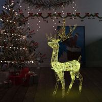 VidaXL Kerstversiering rendier 140 led&apos;s 120 cm acryl warmwit