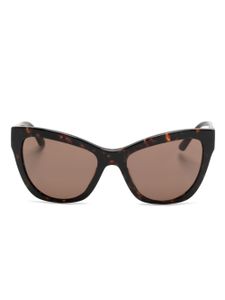 Versace Eyewear lunettes de soleil à monture papillon - Marron