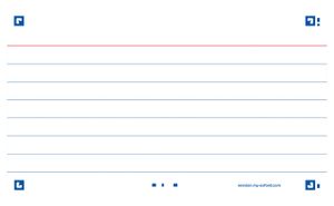 Flashcard Oxford 2.0 75x125mm 80vel gram lijn wit