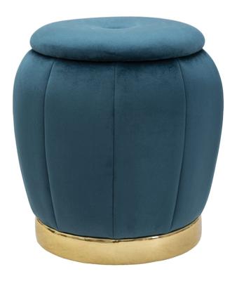 OPBERGKRUK PARIJS TEAL/GOUD CM Ø 43X43