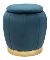 OPBERGKRUK PARIJS TEAL/GOUD CM Ø 43X43