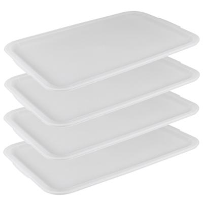 Sunware deksel voor Sigma Home opbergbakken 45L - 4x - kunststof - 39 x 60 x 1,5 cm - wit