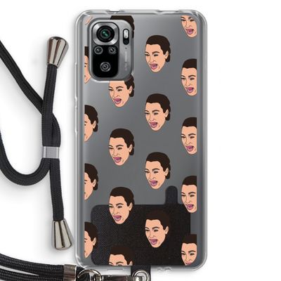 Ugly Cry Call: Xiaomi Redmi Note 10S Transparant Hoesje met koord