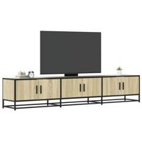 Tv-meubel 210x35x41 cm bewerkt hout sonoma eikenkleurig