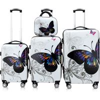 Butterfly 4-delige hardcase kofferset polycarbonaat - thumbnail