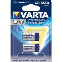 2 x Varta Professional Photo Lithium batterij - CR123A