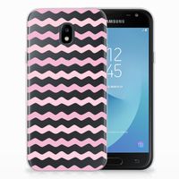 Samsung Galaxy J3 2017 TPU bumper Waves Roze - thumbnail