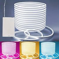 1pc flexibel neonlicht 120 led-kralen met aaa batterijvoeding, led-neonlamp voor spiegel, badkamer, keuken, kledingkast en plafonddecoratie 1/2/3m Lightinthebox