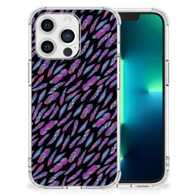 Apple iPhone 13 Pro Doorzichtige Silicone Hoesje Feathers Color Apple iPhone 13 Pro Doorzichtige Silicone Hoesje Feathers Color