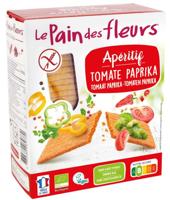 Pain Des Fleurs Aperitif crackers tomaat/paprika bio