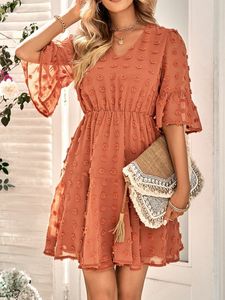 Casual Loose Mesh Dress With No