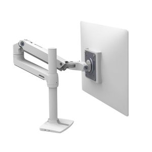 Ergotron LX Arm Tall Desk Mount Monitor-tafelbeugel 1-voudig 25,4 cm (10) - 81,3 cm (32) Wit In hoogte verstelbaar, Kantelbaar, Zwenkbaar, Roteerbaar